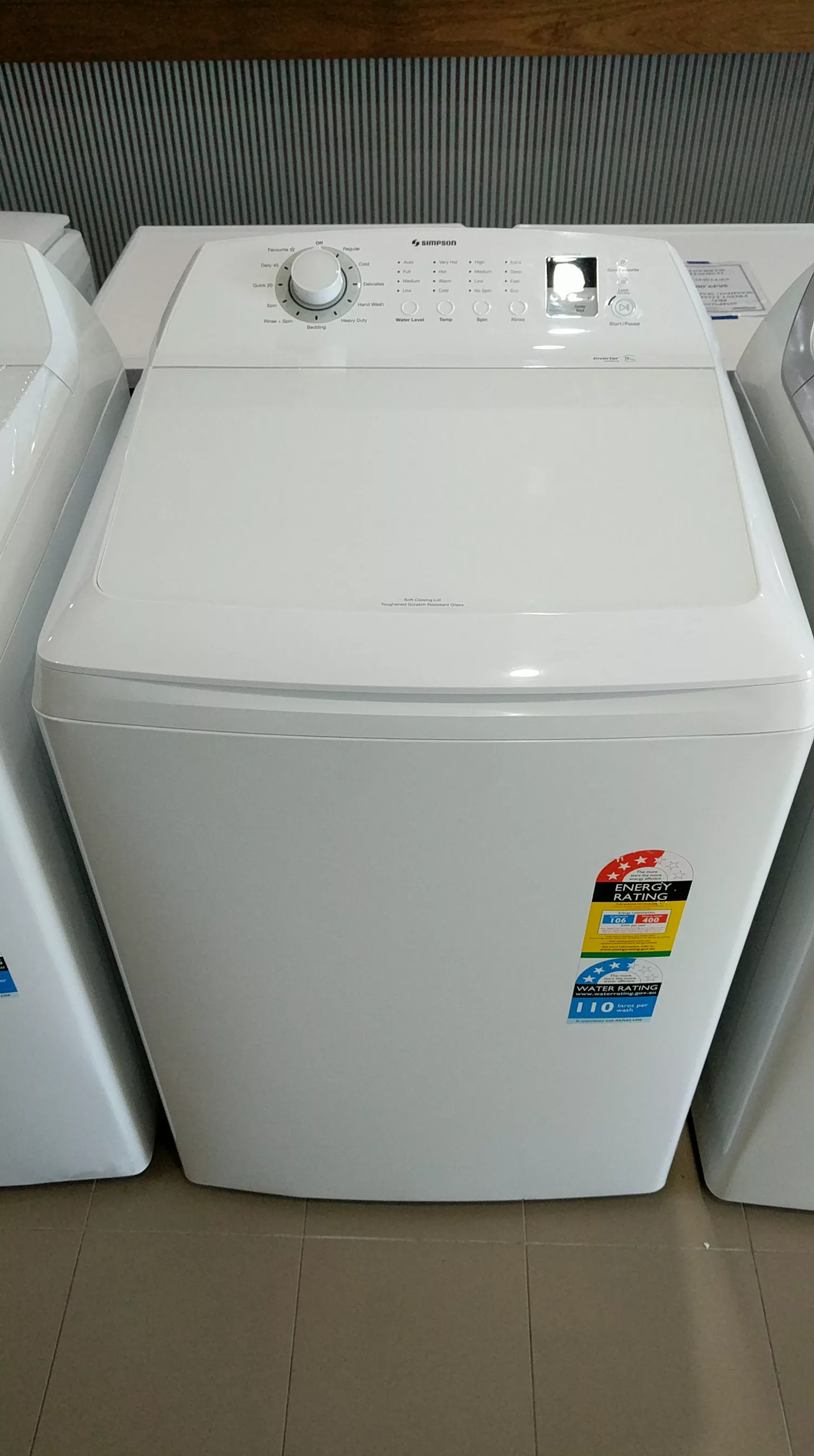 Simpson 9kg Top Load Washing Machine Swt9043 B Electrolux Simpson 9kg Top Load Washing Machine