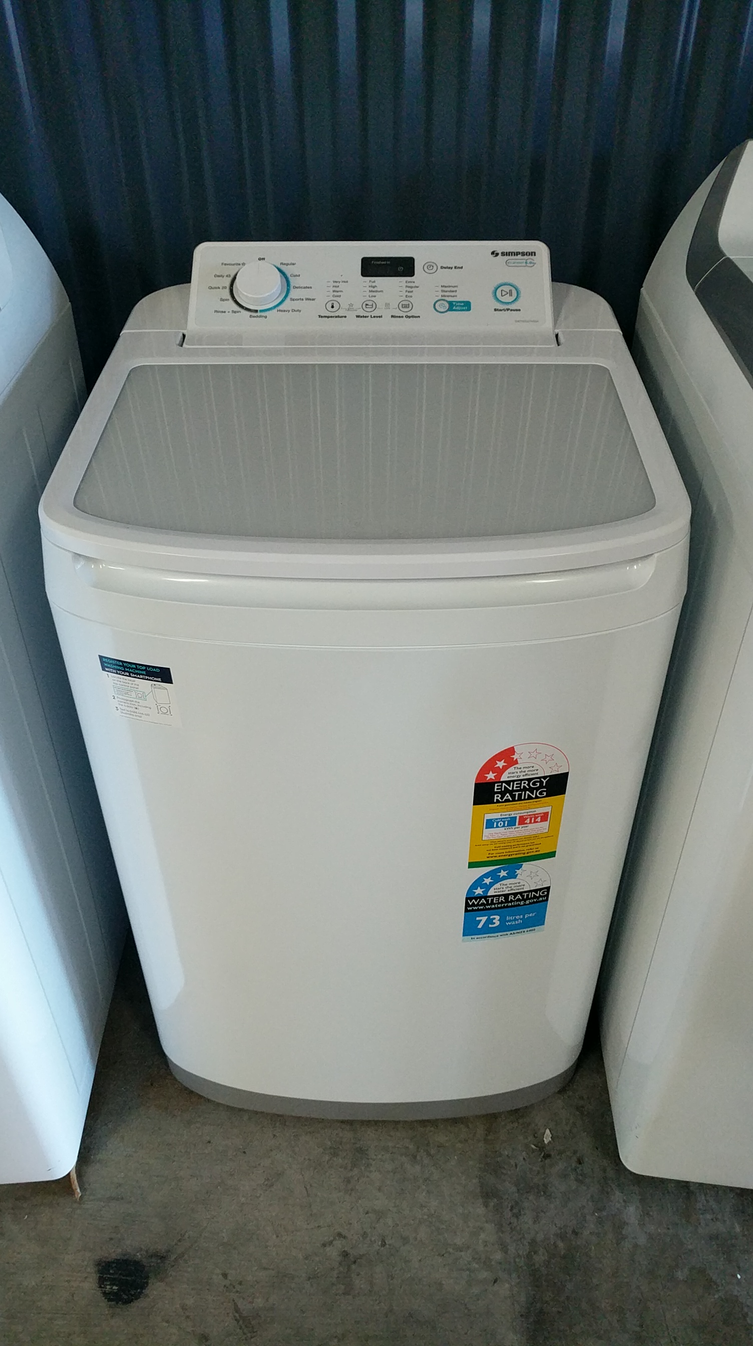Simpson 6 0kg Top Load Washing Machine Swt6055tmwa A Electrolux Simpson 6 0kg Top Load Washing Machine