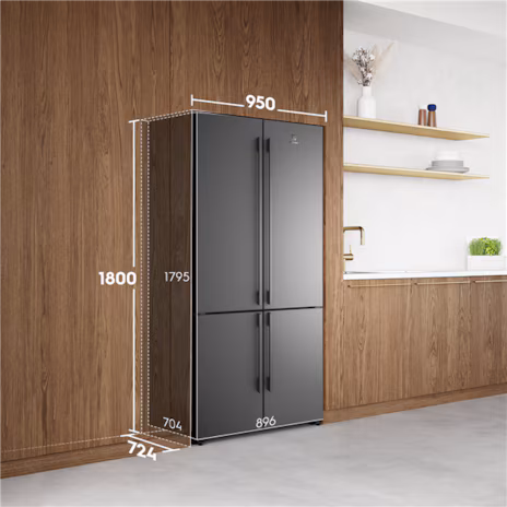 Electrolux 562L UltimateTaste 700 Quad Door Fridge – Matte Black, TasteSealPlus Drawer, 4-Star Energy - Image 5